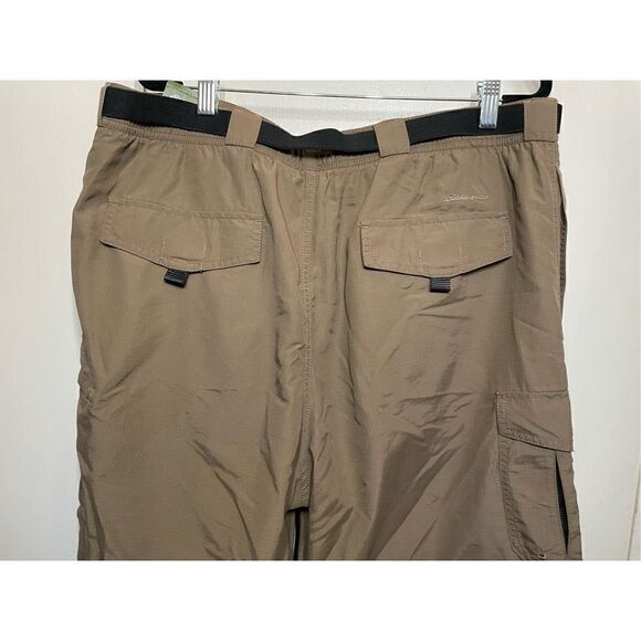 Eddie Bauer Tan  Convertible Cargo Belted Pants Mens size L NWT - Picture 7 of 16